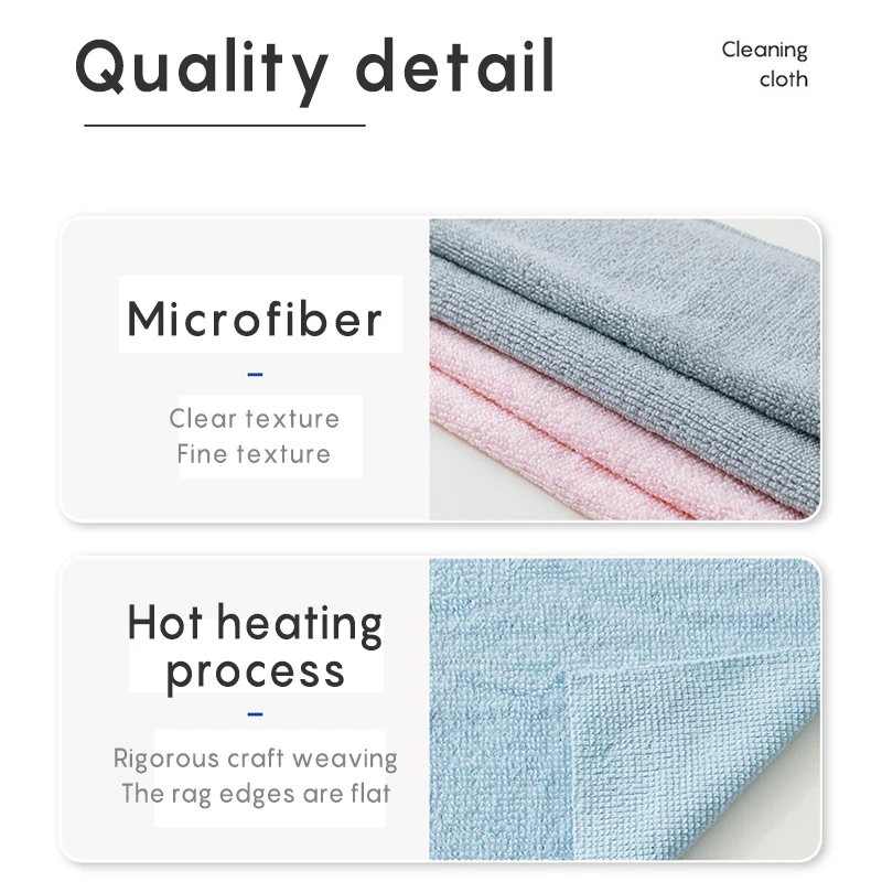 30*30cm Cross-Border 30/50Pc Box Strong Absorption Quick Dry Microfiber Cleaning Cloths Disposable Cleaning Rags Dispenser Box