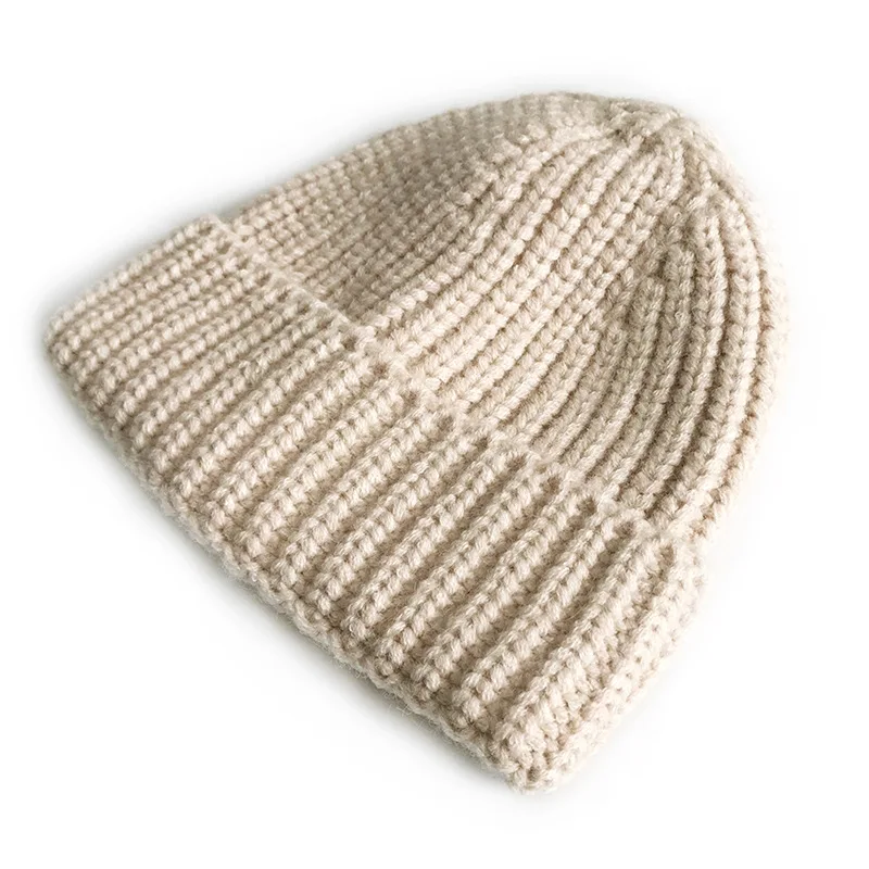 Winter Hot Sale Kids Comfortable Baby Soft Beanie Knitted Solid Color Hat for Boys Girls