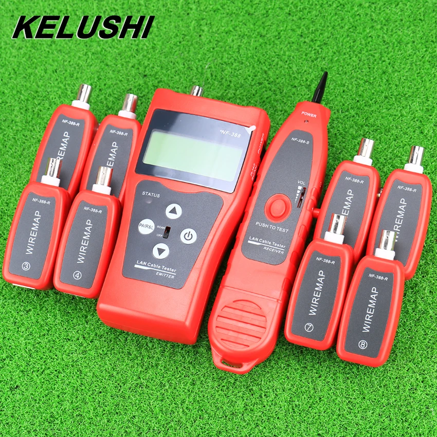 
 Сеть контрольно-измерительный прибор NF-388 многоцелевой сети LAN телефонный кабель тестер дальний конец тестовый домкраты Охота 5E 6E Провода Tracer  