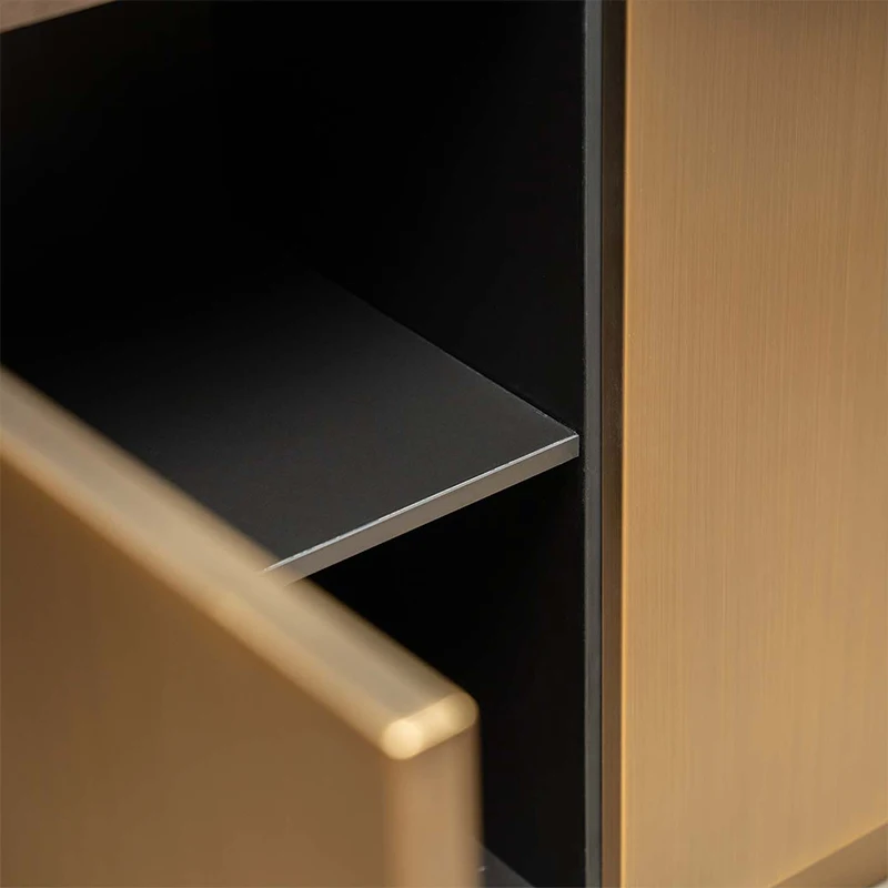 Luxury Dining Room Set stainless steel plywood Sideboard Living Room Cabinet Modern Sideboard Buffet Cabinet