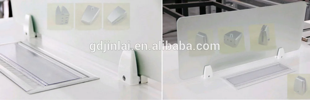 aluminum alloy office partition clamp workstation screen holder panel divider glass clips