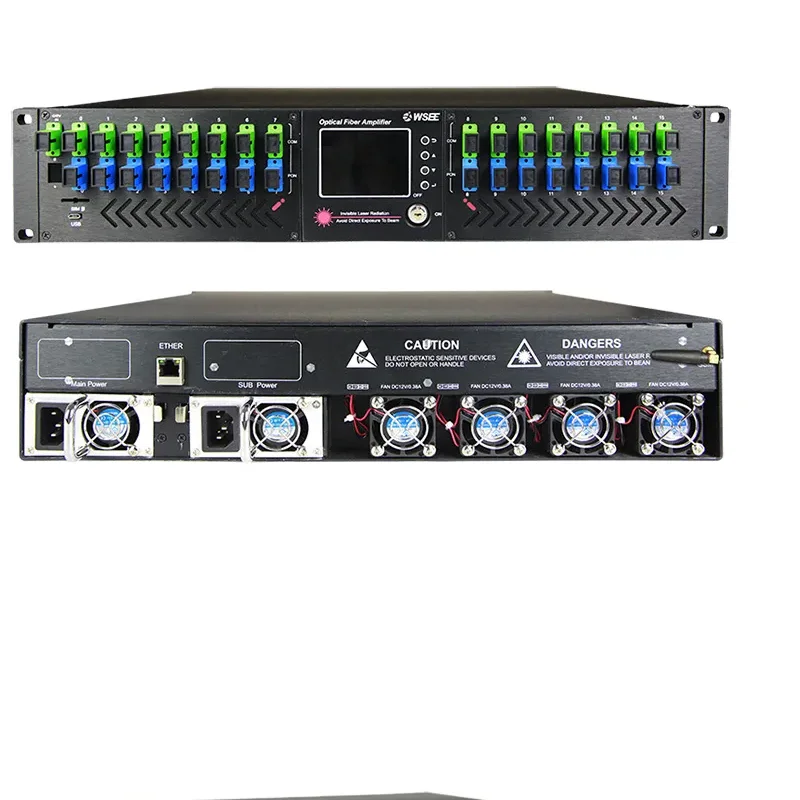 WSEE GPON OLT Network PON WDM 17dbm 20dbm 23dBm  1550 CATV 16 Port EDFA