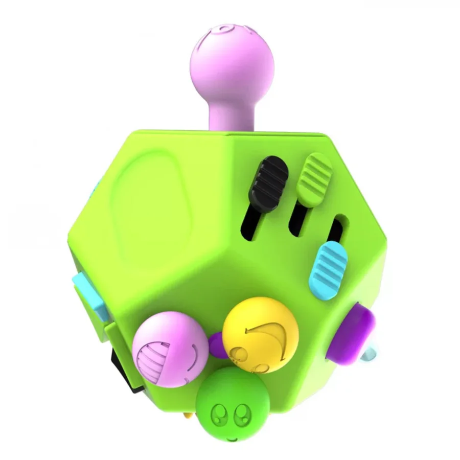 New Mini 12 Sides Magic Gadgets Kid Fidget Cube Toys Hand Spinner Toy Gifts Anti Depression Cube