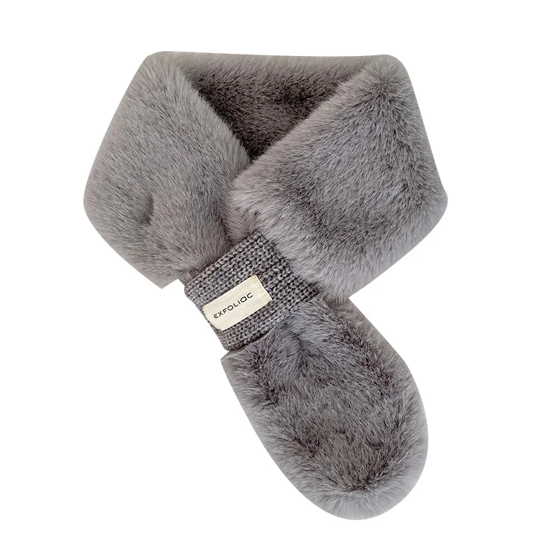 Amazon Hugely Popular Beautiful Wonderful Scarf Fur Scarf Faux Rabbit Fur Scarves Winter For Women
