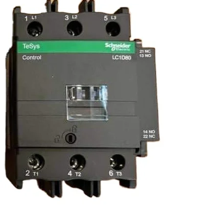 Контактор schneider Lc1d80 telemecx3 черный LC1D80 80 A - 220 V 50/60Hz