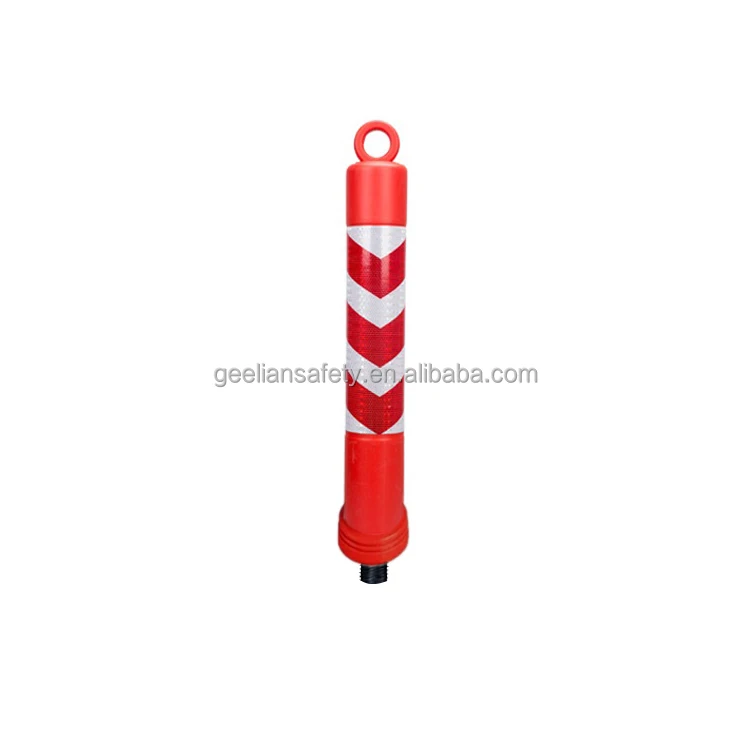 High-Quality And Flexible Plastic Pe Safety Outline Marking Bollard Traffic Barrier Warning Pillar