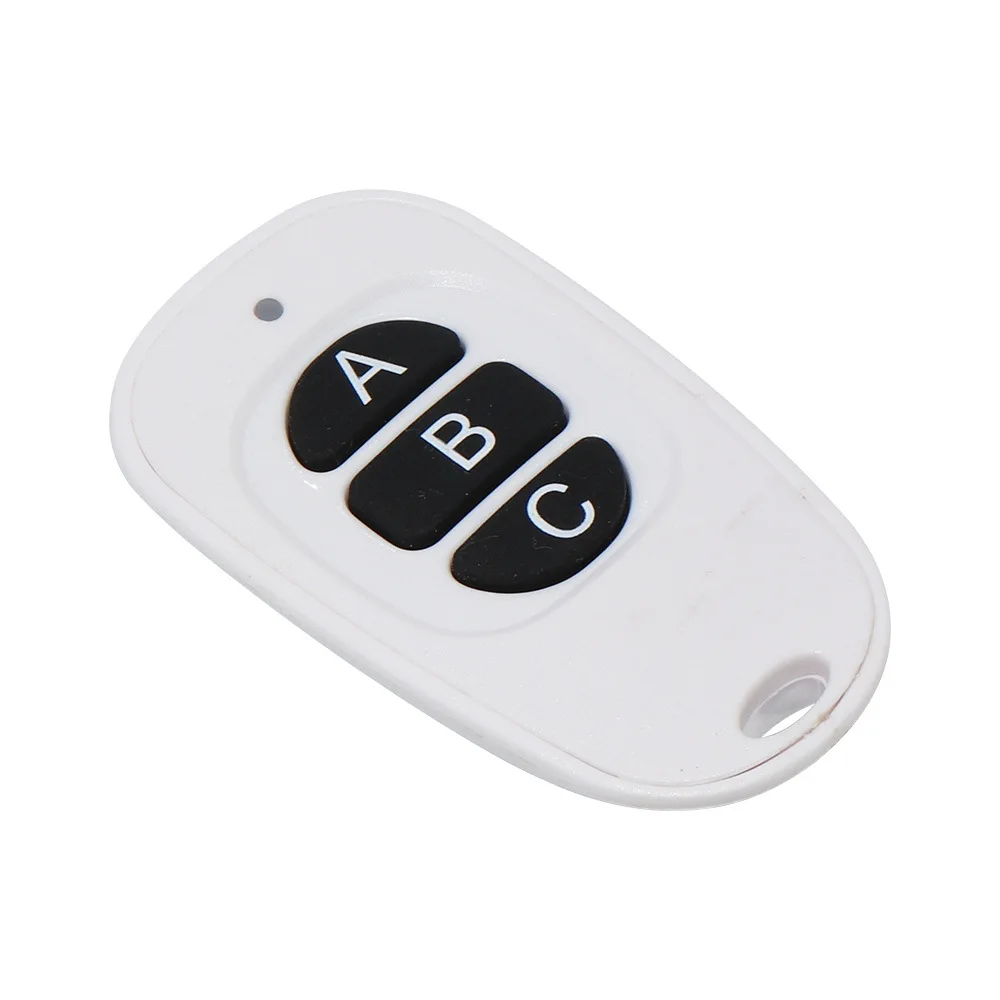 White 1 2 3 4Button Remote Control Wireless for Alarm 433MHz Single Channel Garage Door Learning Code Remote Control Transmitter
