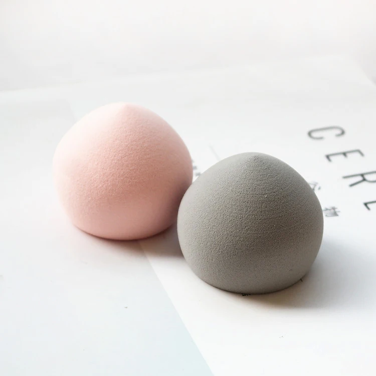 2024 New Style Grey Pink Professional Cute Peach Bun Shape Latex Free Marshmallow Makeup Blender Beauty Egg Cosmetics Sponge