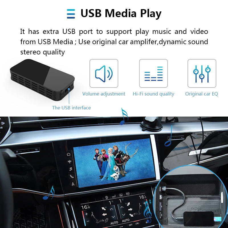 Универсальный USB ключ литой Apple беспроводной Carplay адаптер