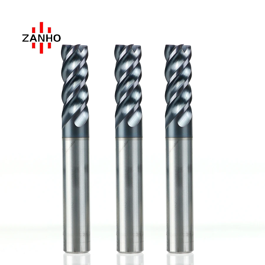 ZANHO KNA750 High-Speed Four-Edged End Mill Solid Carbide Stainless Steel CNC Milling Cutter with Variable Pitch WALTER