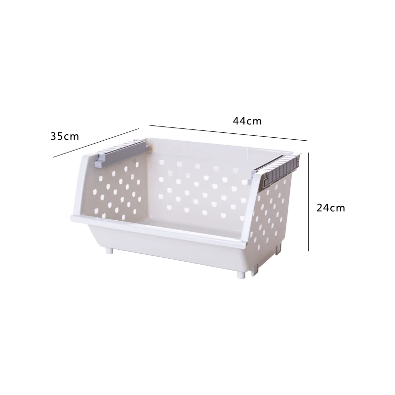 Wholesale Kitchen Bathroom Storage Basket Multi-Layer Stackable Fruit And Vegetable Basket Household Storage Rack