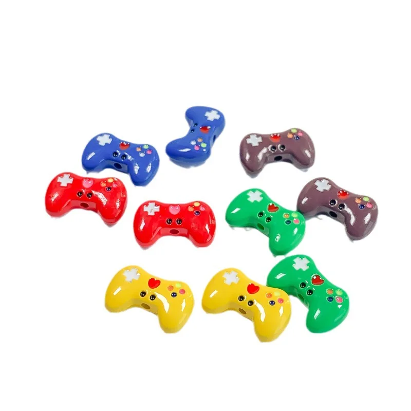 Custom Cheap Metal Zinc Alloy Colorful Mini Game Controller Enamel Charm For DIY Handmade Earring Pendants Bag Accessory