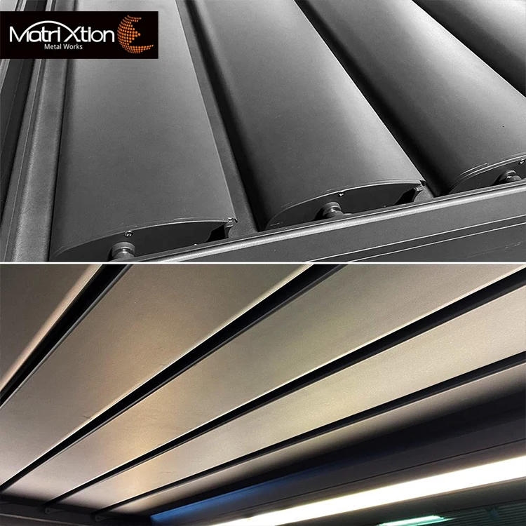 Modern Luxury Pergola Systems louvre gazebo aluminium bioclimatic pergolas