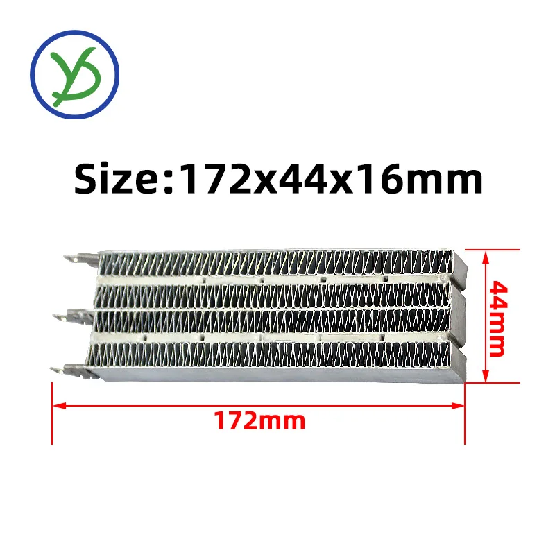 YIDU 12~60V 400~1000W PTC ceramic air heater Automatic Thermostat Heater With Stand Corrugated Strip for air condition