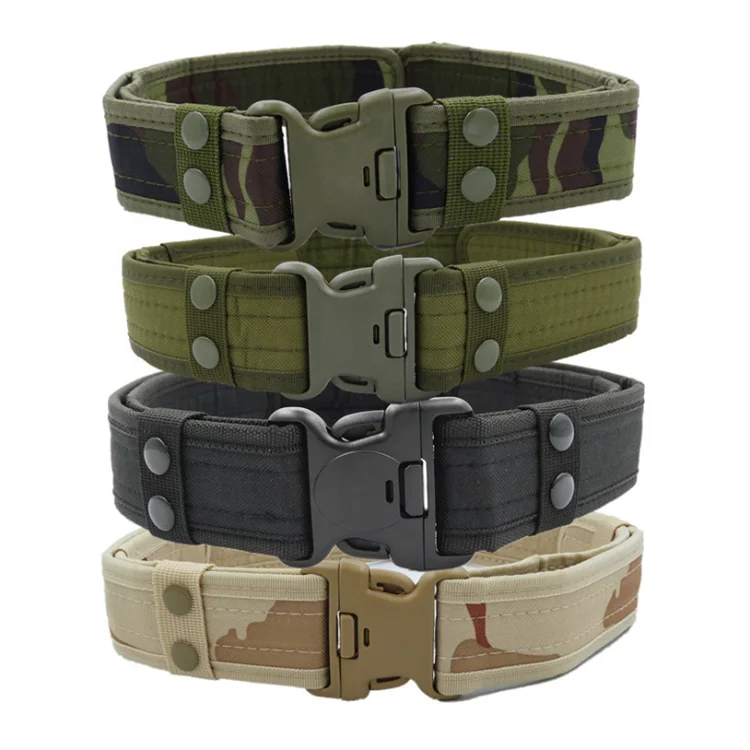 Amazon оптовая продажа камуфляжный нейлоновый сверхпрочный регулируемый удобный красочный военный ремень