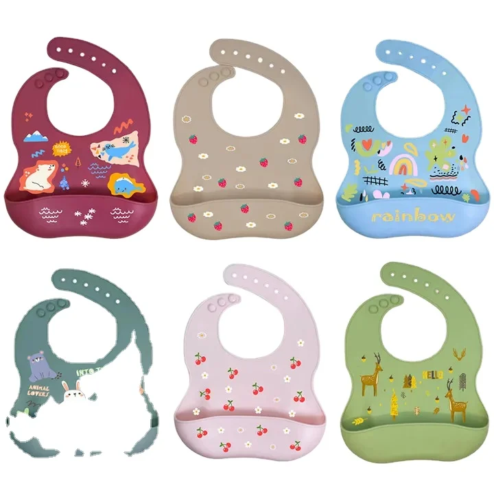 Wholesale Silicon Baby Tableware Bowls Spoon Toddler Children Tableware Kids Dinnerware Baby Silicone Plates Set