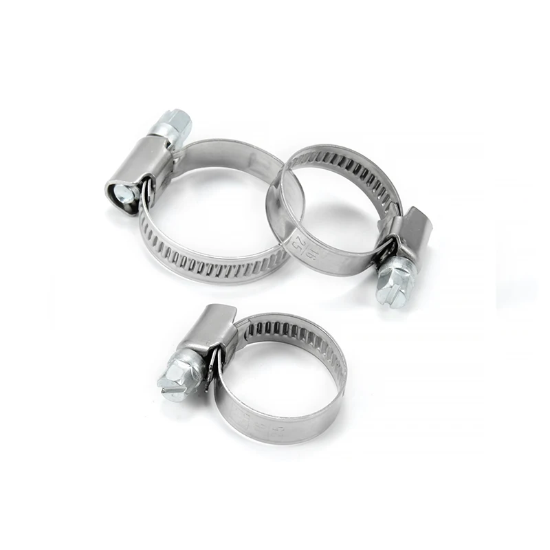 Heavy Duty Stainless Steel 304 / 201 Air Compressor Hose Pipe 110-130mm German Hose Clamp With Strap and Fasteners