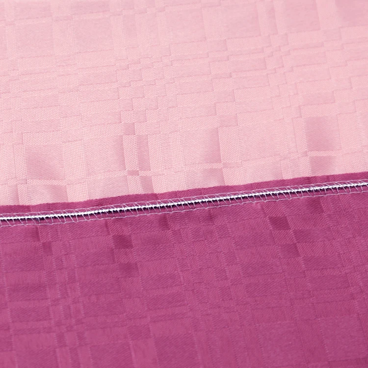 100% Polyester Hot-selling classic design high quality Pink Insulated Blackout Home decoration modern fabric custom curtain