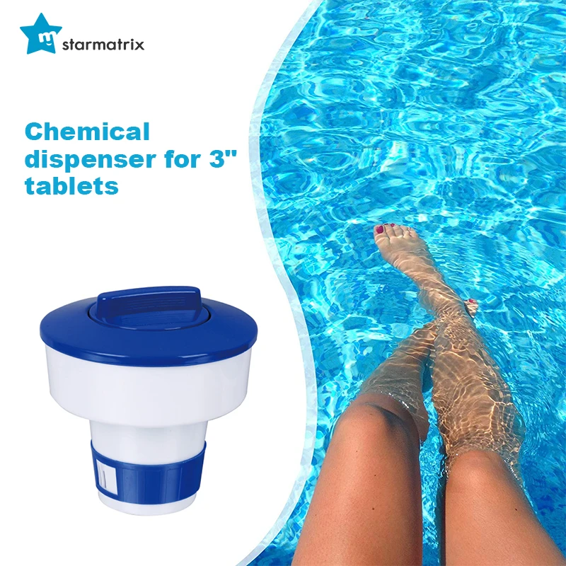 STARMATRIX EU-CD1712-3 Chlorine swimming pool Float Chemical feeder Chlorine tab dispenser Bromine