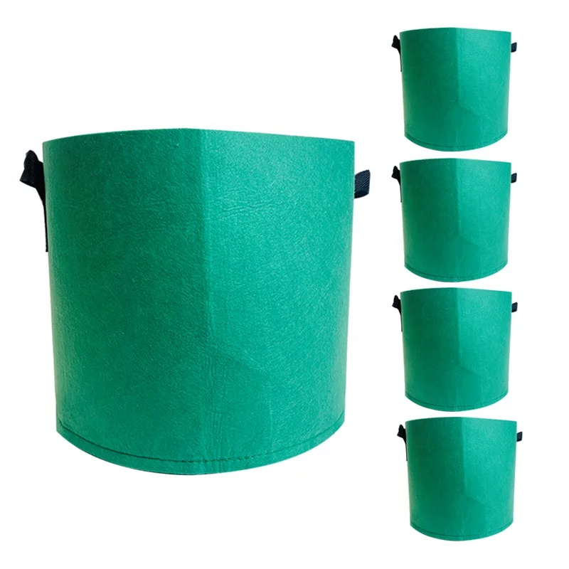 1 2 3 5 7 10 20 25 30 45 50 100 Gallon Aeration Fabric Pots Felt Fabric Plant Grow Bags For Potato Vegetables Herbal Medicine