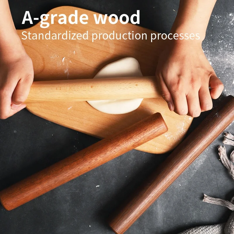 Vietnam Mini French Christmas Kid Adjustable Non Stick Embossing Wooden Fondant Rolling Pin