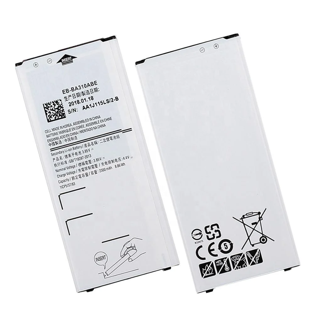 original EB-BA310ABE mobile phone battery for Samsung Galaxy A3 2016 A310 batteries