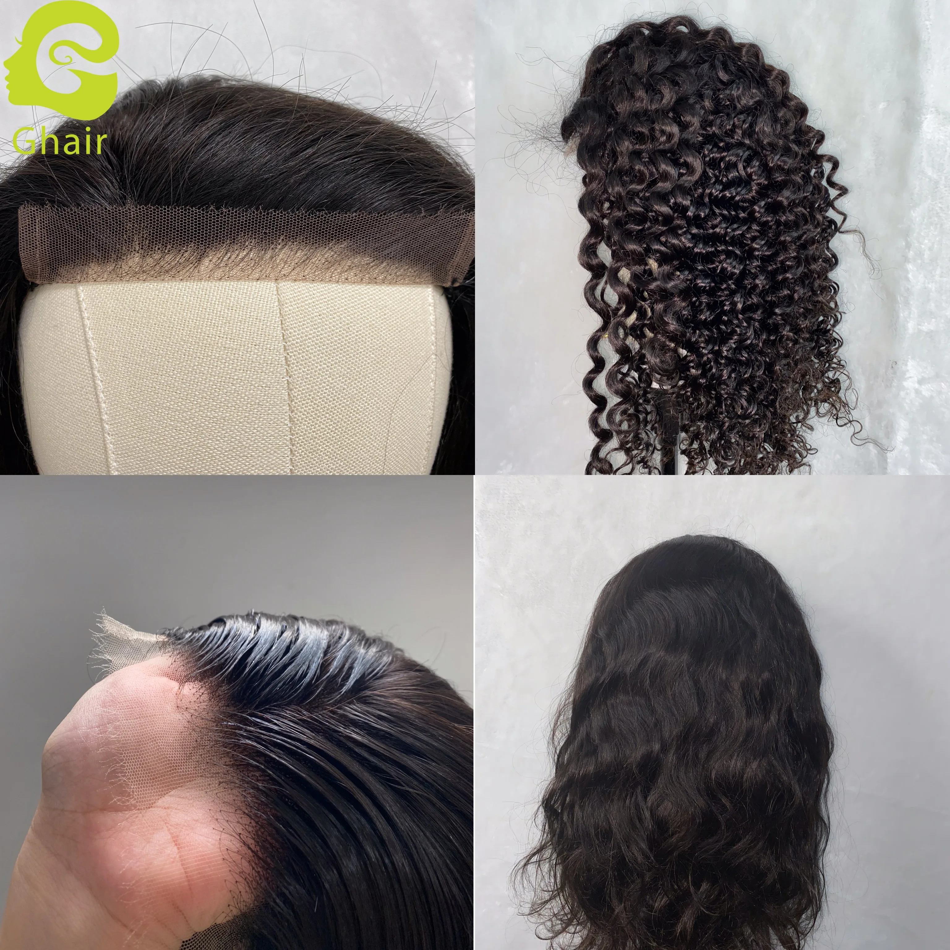 
180% Density Film HD Lace Frontal Lace Closure HD Lace Closure Wigs 4*4, 5*5,13*4 