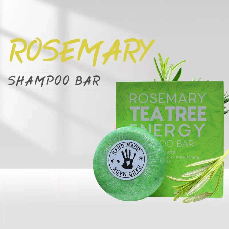 Hair Treatment Products Professional Hair Care Smooth Series Handmade 2in1 Shampoo Soap Rosemary Tea Tree Energy Shampoo Bar