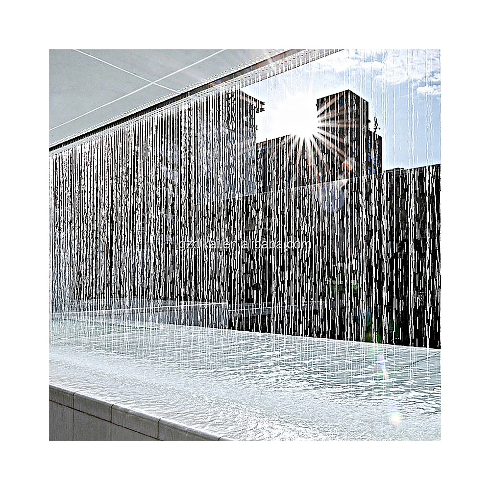New Design Hot-sale Luxury Musical Water Curtain Waterfall Interactive Water Curtain Fountain