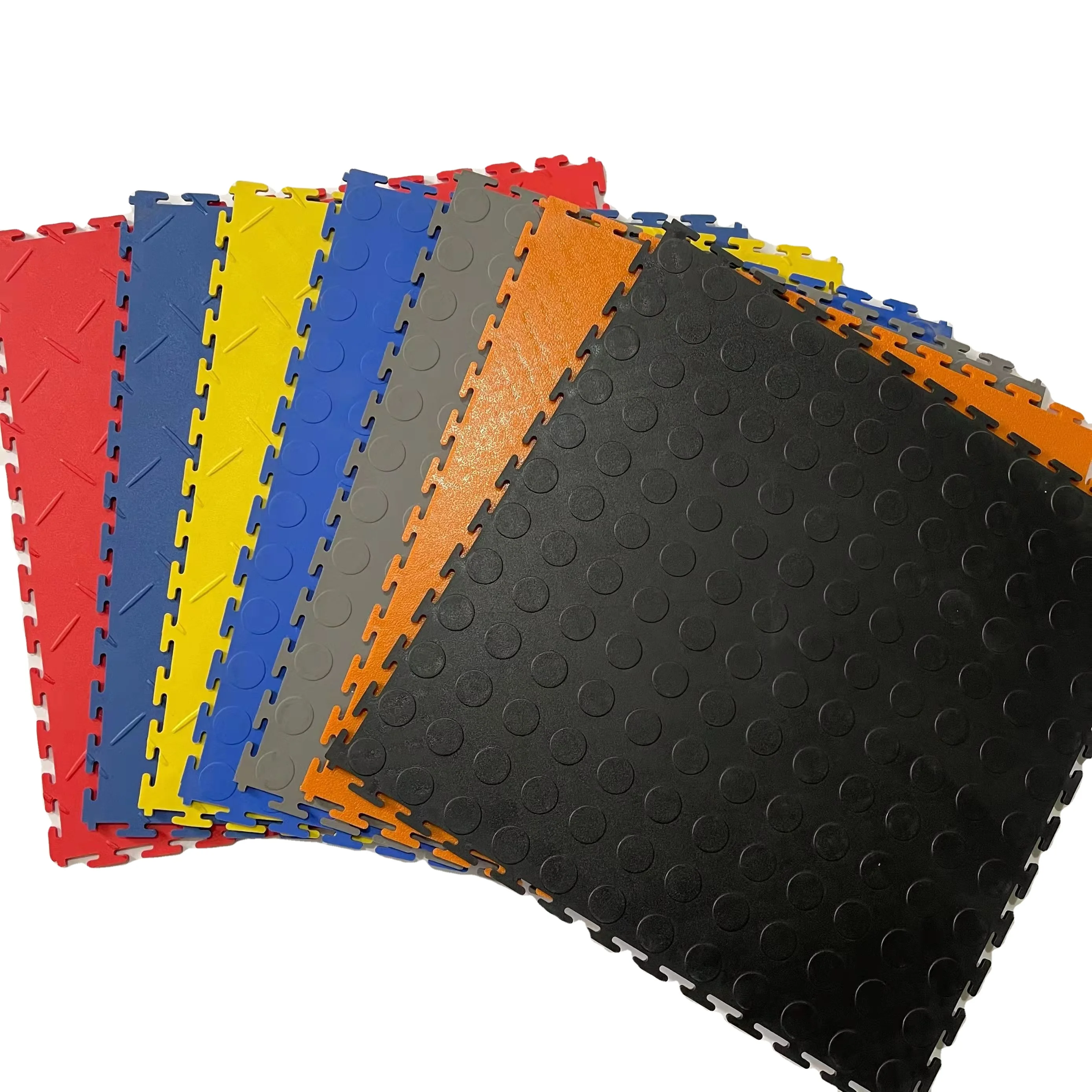 High Tensile Strength Portable Plastic Garage Flooring Tiles Modular PVC garage flooring industrial floor tiles for workshop