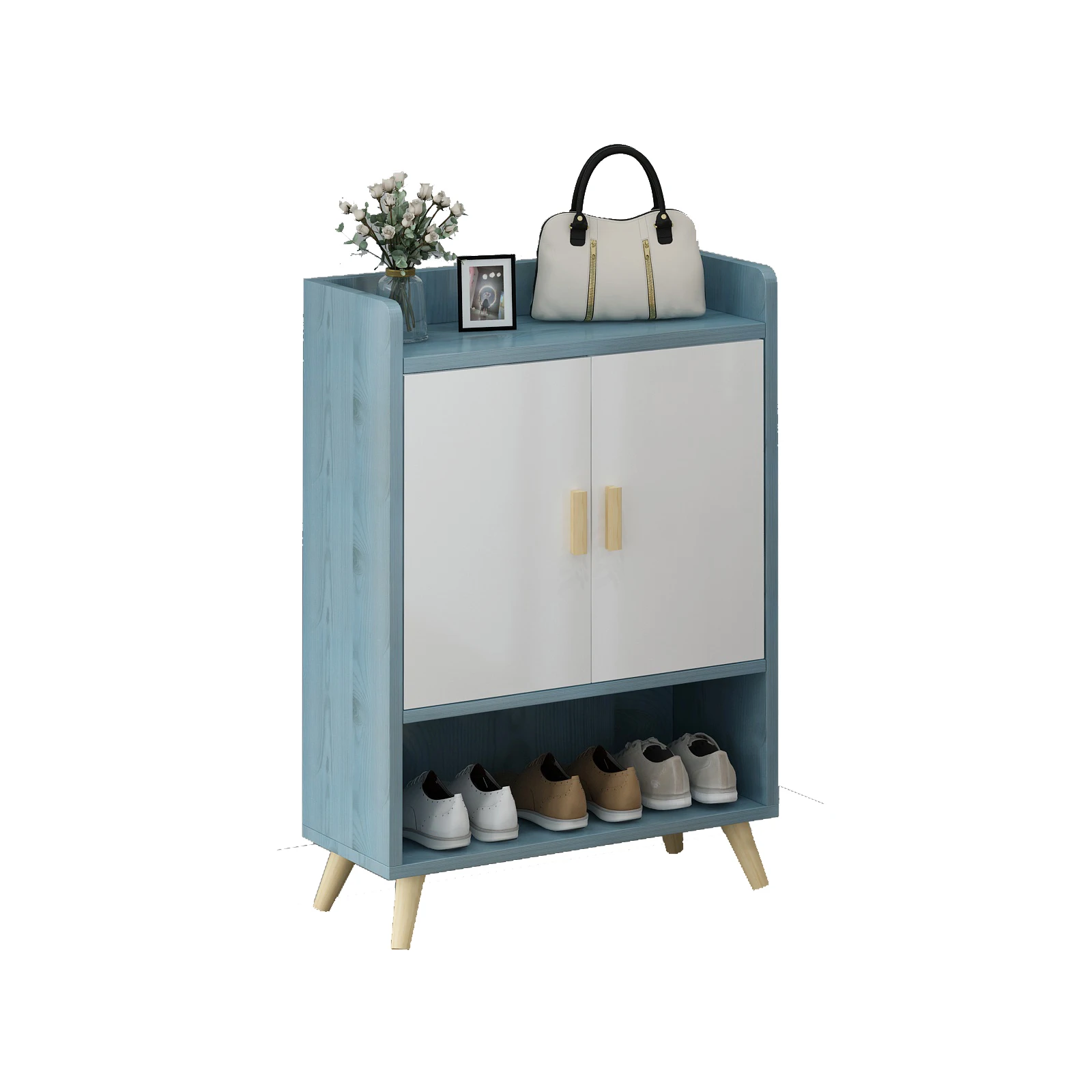 Шкаф для обуви с 3 дверцами, оптовая продажа, шкаф для обуви из ДВП