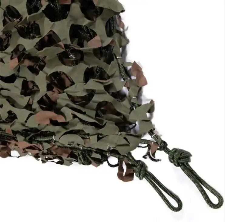 clear view  brown green fabric 3d camouflage netting lightweight