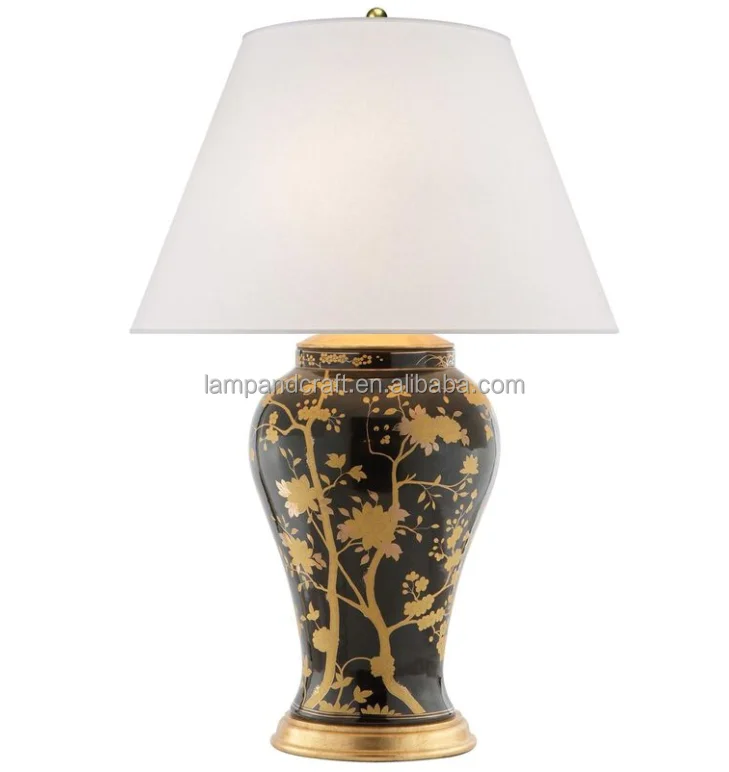 Hand-painted ceramic desk lamp for hotel Guestroom living room Bedroom Room office Home Lighting Decoration