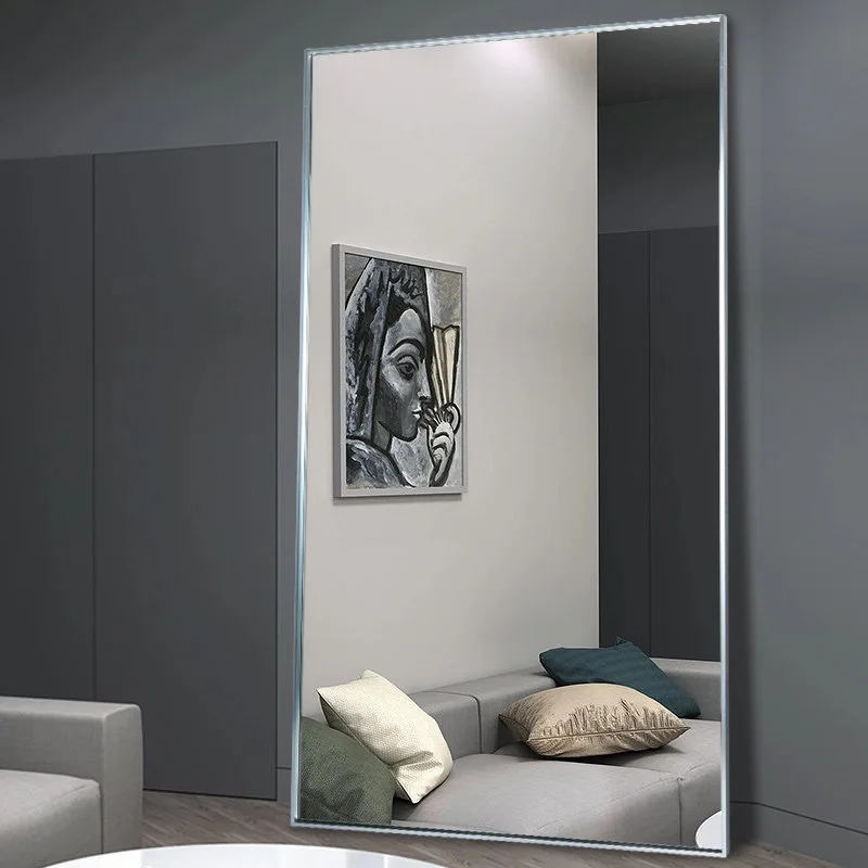 custom wholesale fashion decor high quality  rectangle  Framed Mirrors dressing floor mirror living room bedroom standing mirror