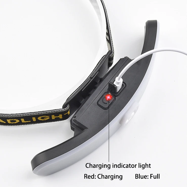 Hot Sale USB Rechargeable working Strip Light COB Light Flashlight Wide Beam LED Headband Light for Camping