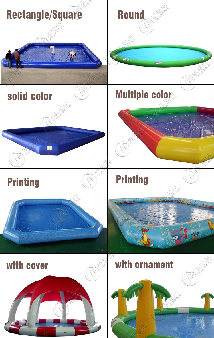 Round inflatable pool dia16m giant water pool cheap pvc pond