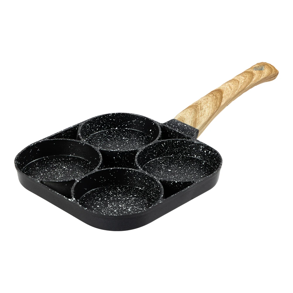 Smartpan 4 Holes Kitchen Small Cookware Egg Frying Pan Non Stick Aluminum Cooking Pots And Pans Wholesale Cookware SetCooking