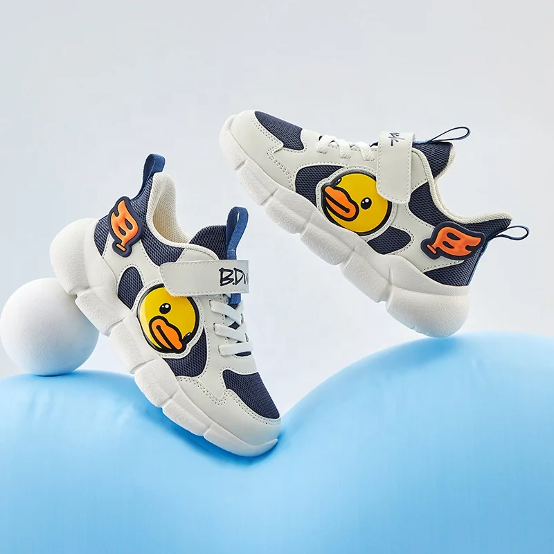 B.Duck OEM ODM Designer Wholesale Print Breathable New Kids Casual Brand Running Sport Shoes