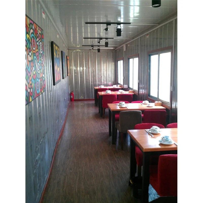 Luxury modular prefab container restaurant 20ft coffee bar food kiosk container