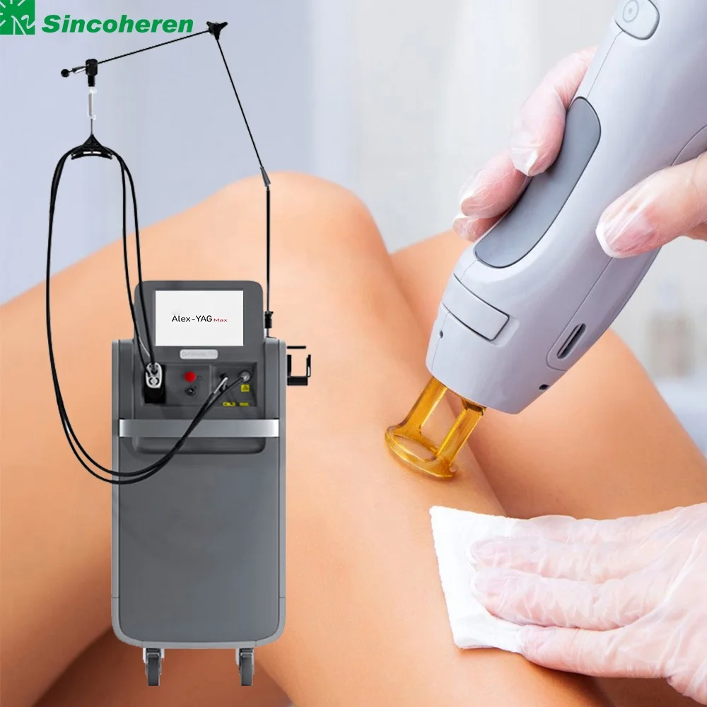 Hot sale 2022 ND YAG alexandrite laser hair removal machine alex pro laser max 755 1064nm