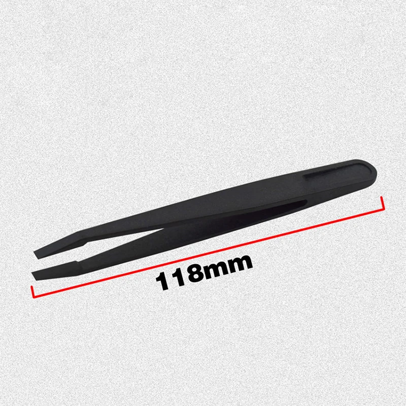 HYSTIC Black Anti-Static Tweezers Industrial Laboratory Furniture Plastic Tweezers