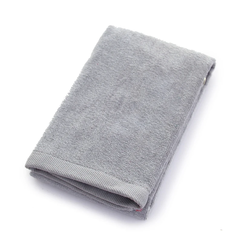 New Design Plain Color Cotton Golf Towel Accept Custom Logo Golf Towel Wholesale Spot (1600503541870)