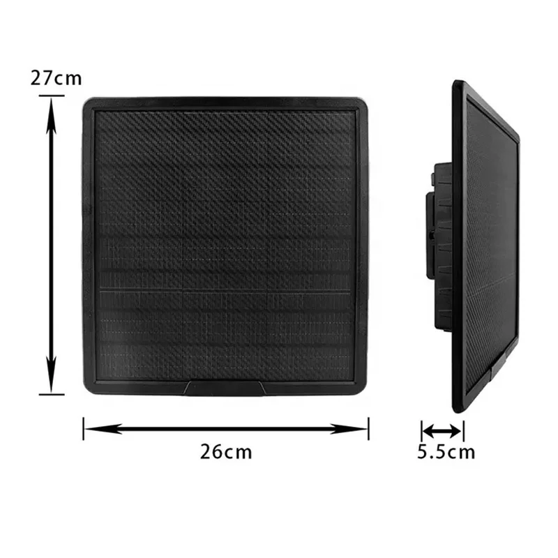 6V 12V 9V output 10W Solar panel for game security hunting trail camera with power bank 25000mah and TYPE C fast charging