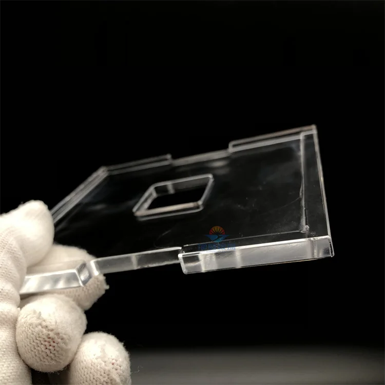 Polishing the edges and inner hole walls of quartz glass cover plates, polishing the concave surface, and processing the smooth