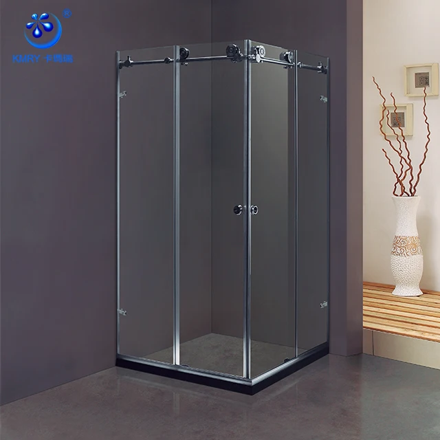 Hot Sale KT8012 Square Sliding Dubai Luxury Bath Glass Bathroom Sex Shower Door