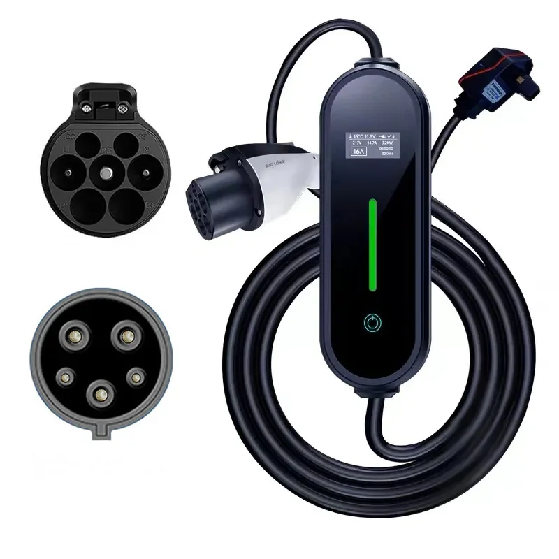 New Evse Portable Wall-mounted Charging Stations 32a 250v 32a 7kw Ev Charging Wallbox 7kw Level 2 Ev Charger for Electric Car