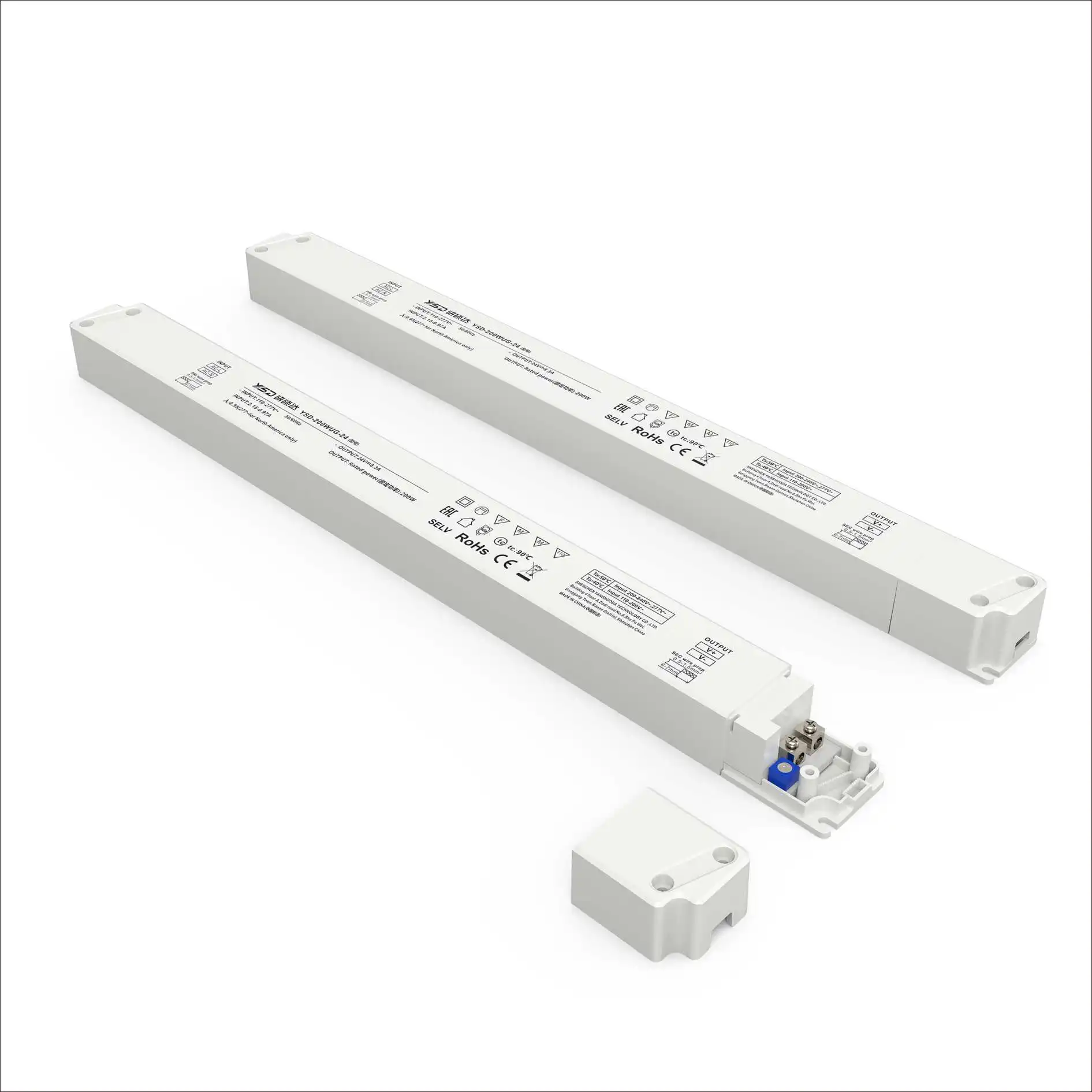 AC100-277V to DC 12v 24v led power supply High PFC 100w 200w led driver passed CE CB TUV BIS ROHS 5 year warranty