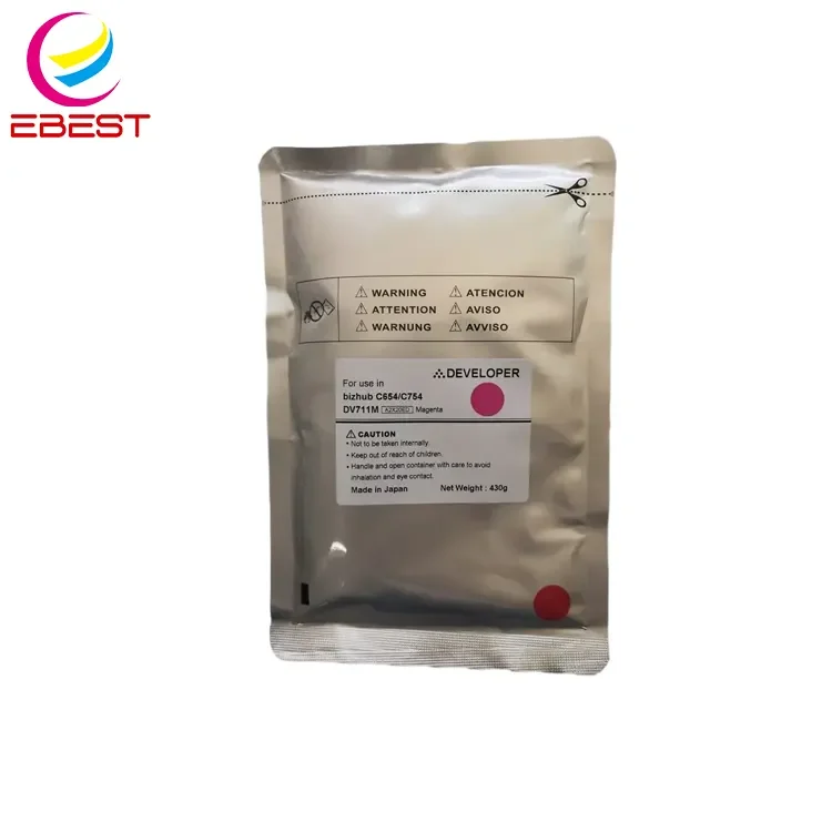EBEST Factory Price Compatible for Konica Minolta DV711 Developer Bizhub C450 C451 C452 C550 C552 C654 C754 Developer Powder