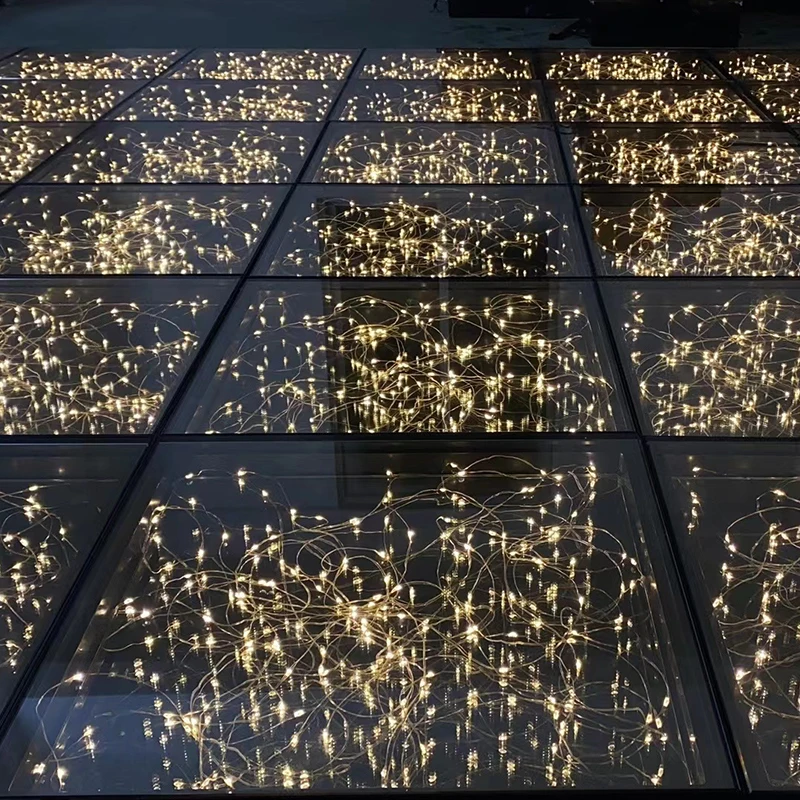 Wedding Disco Light Wireless Led Dance Floor for Sale Colorful Hot Seller Magnetic Party 11 80 Hotel 70 12mm Tempered Glass RGB