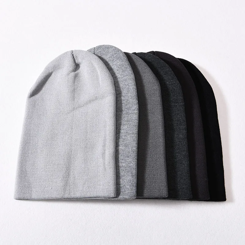 High Quality Winter Plain Dyed Custom Winter Knitted Beanie Hat Unisex Warm Candy Color Cheap Designer Acrylic Beanie Blank